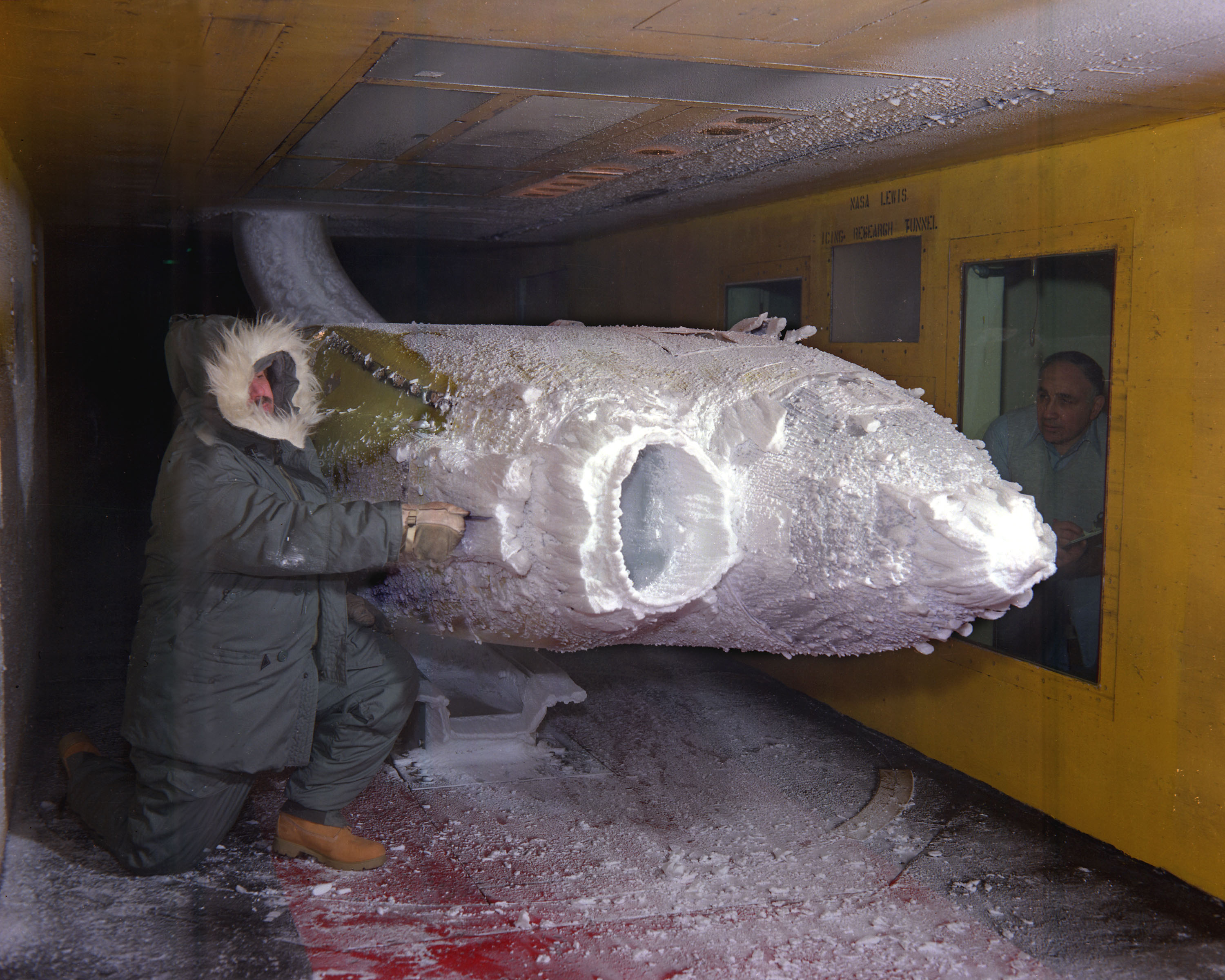 Temperature testing involved in examining turbofan engine efficiency.