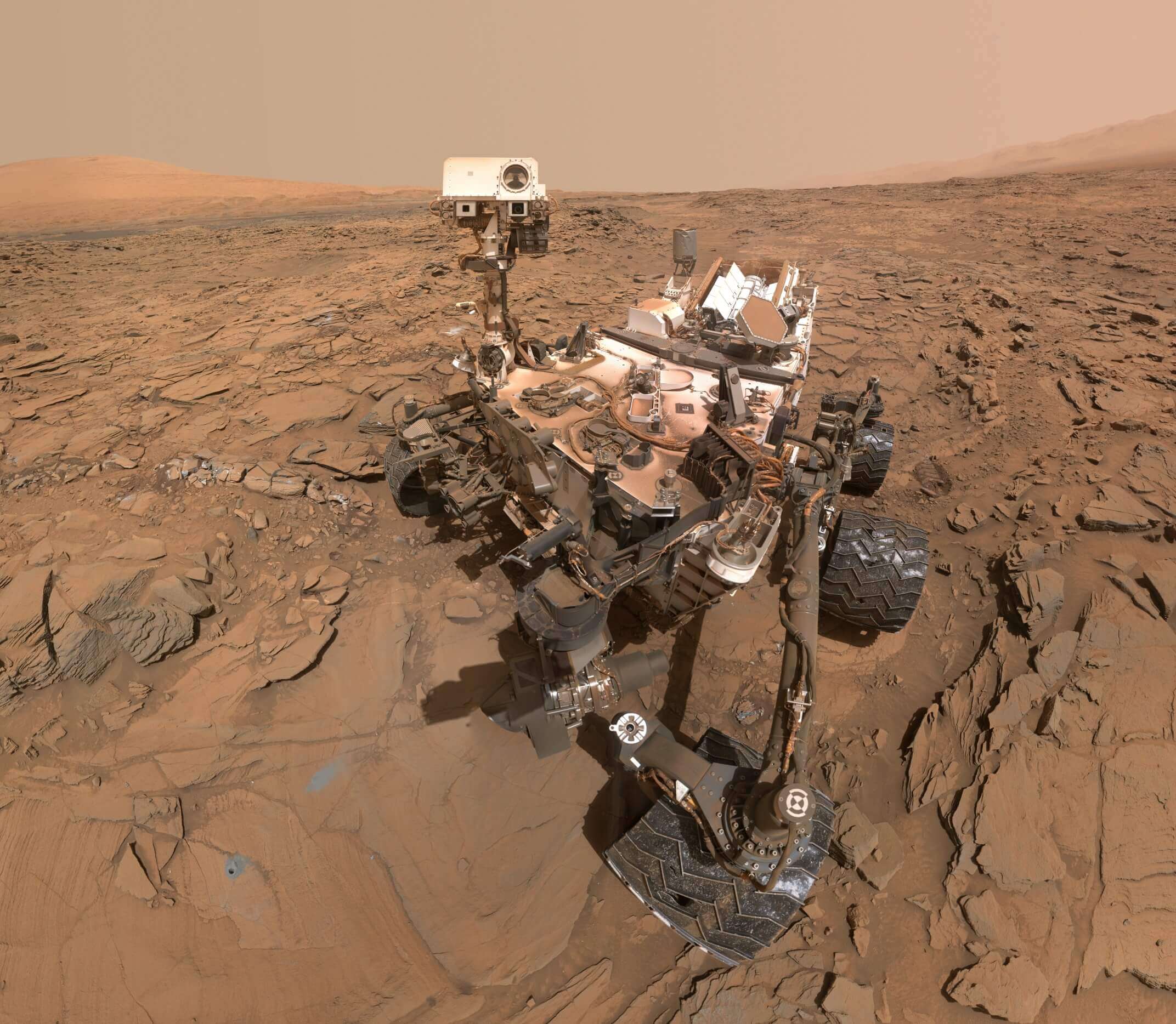 Mars Curiosity rover self portrait