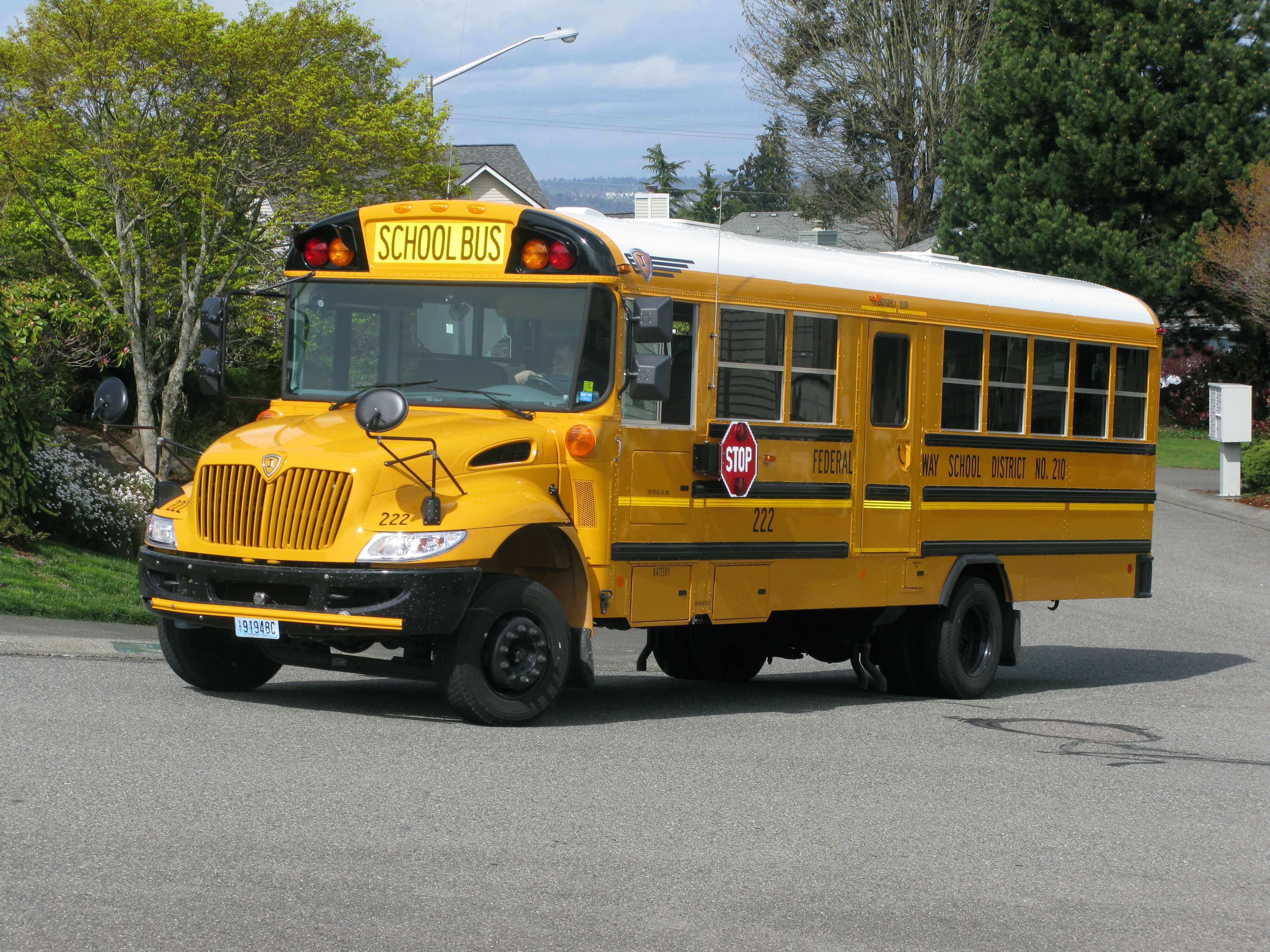School bus on the street