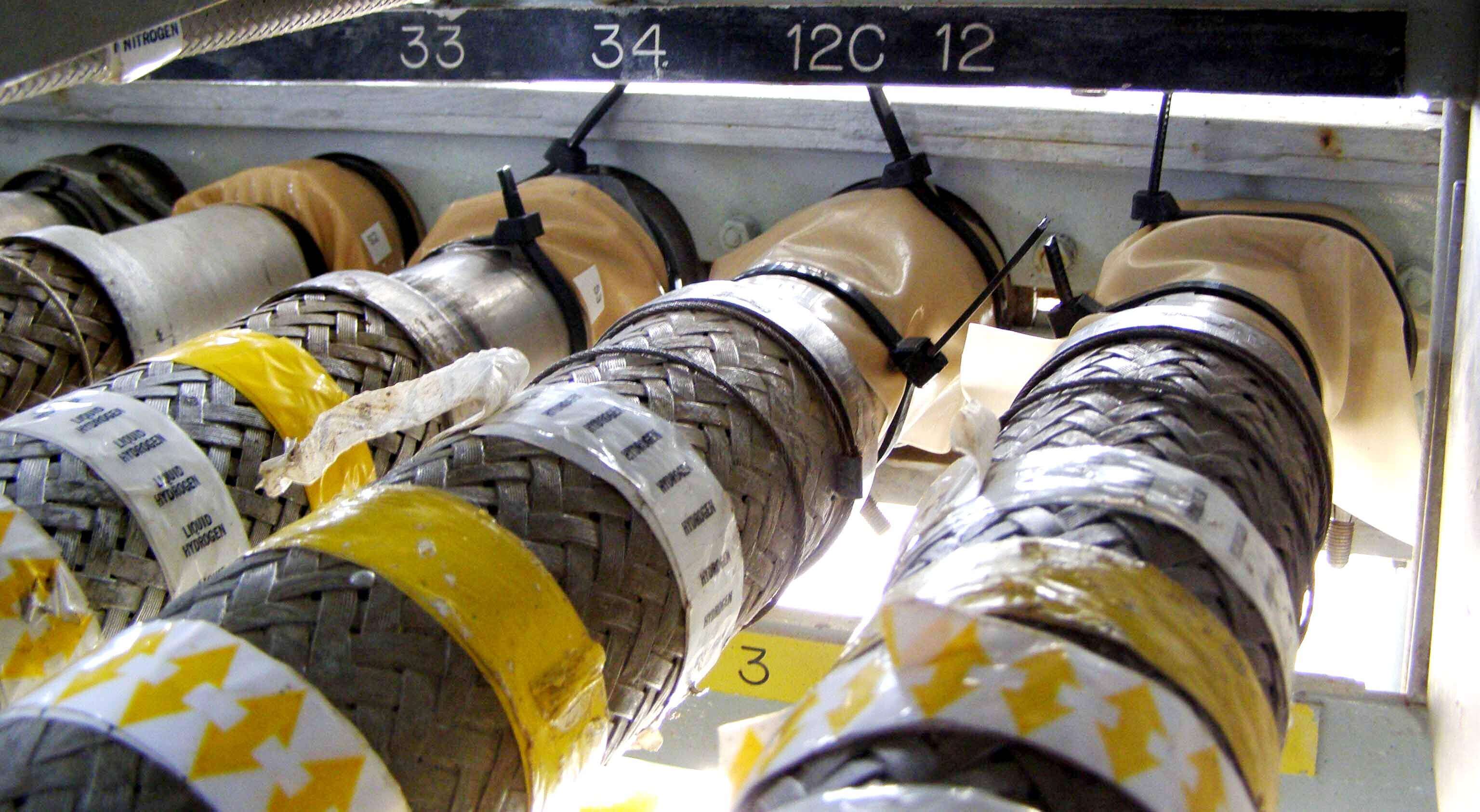 Hydrogen detection tape as applied to a number of fuel lines
