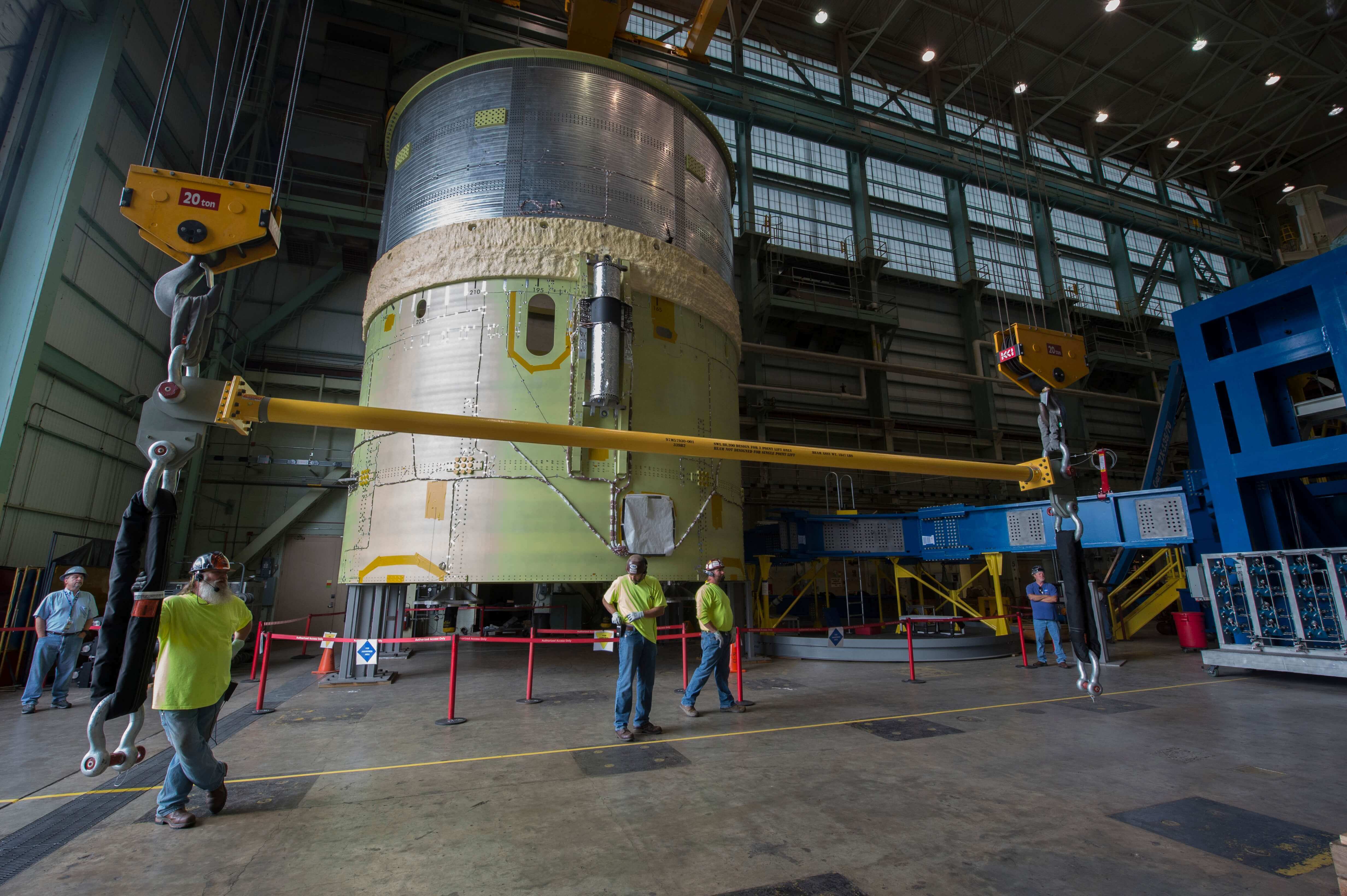 NASA's Space Launch System under construction
