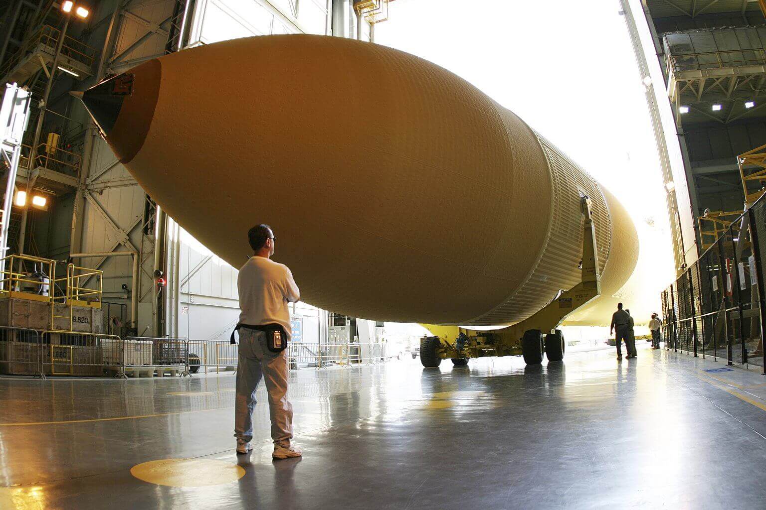 External fuel tank of the space shuttle
