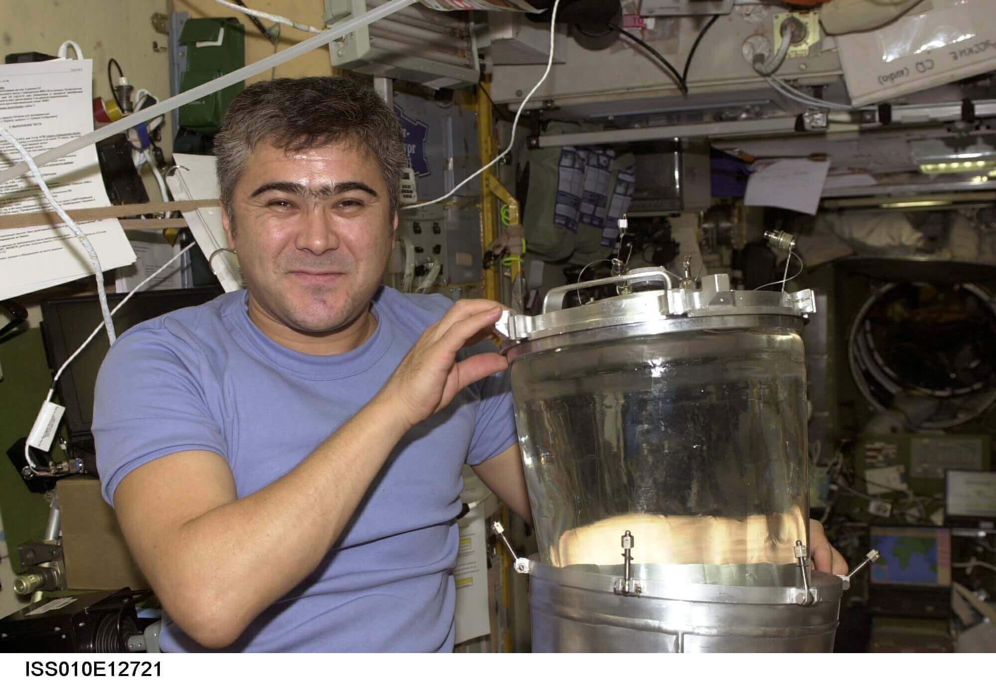Astronaut with a water tank 