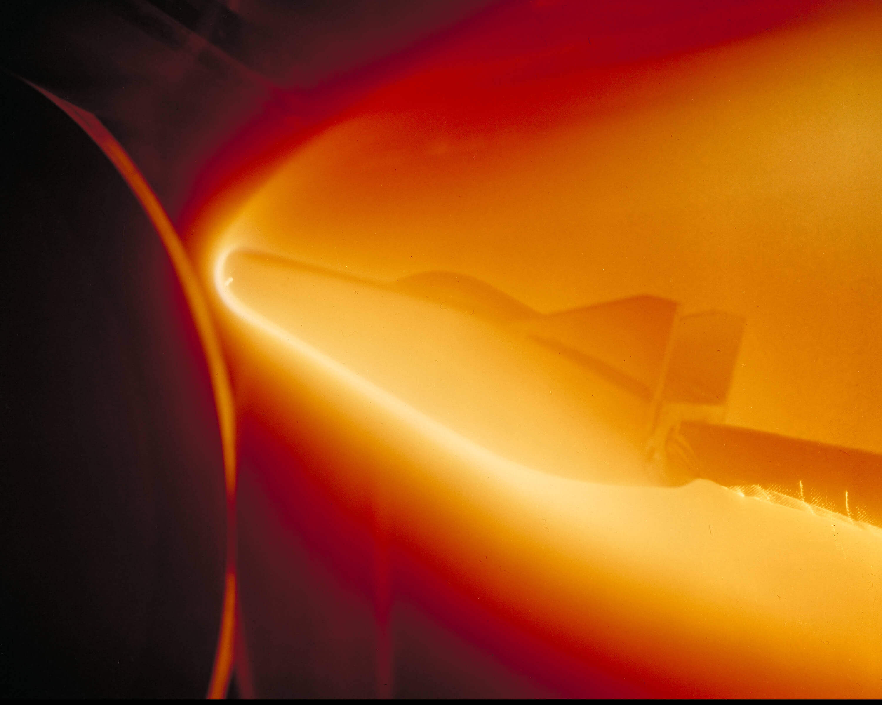 M-2 Lifting Body being tested in Ames atmospheric entry simulator