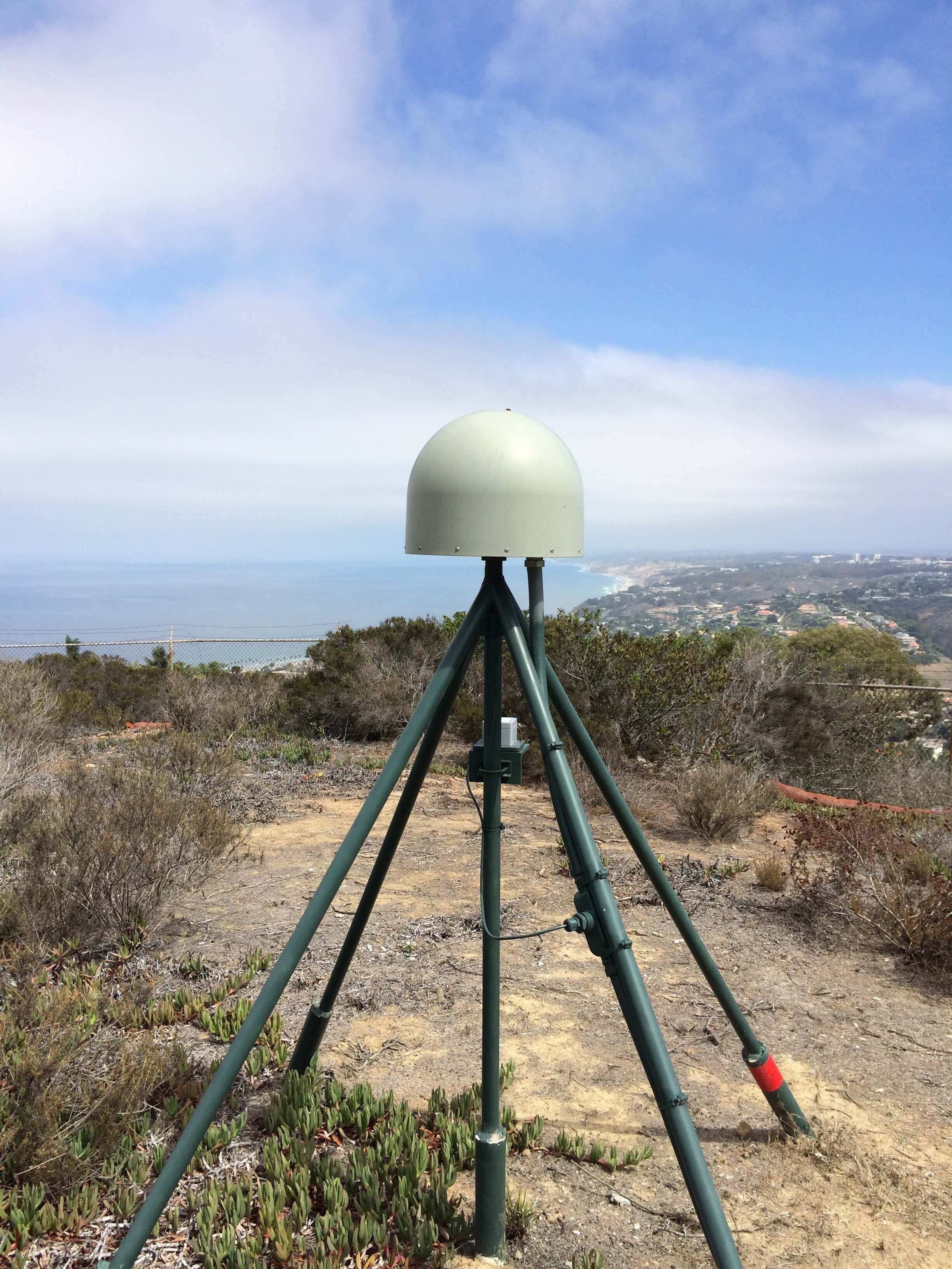 GPS station on Mt. Soledad in San Diego