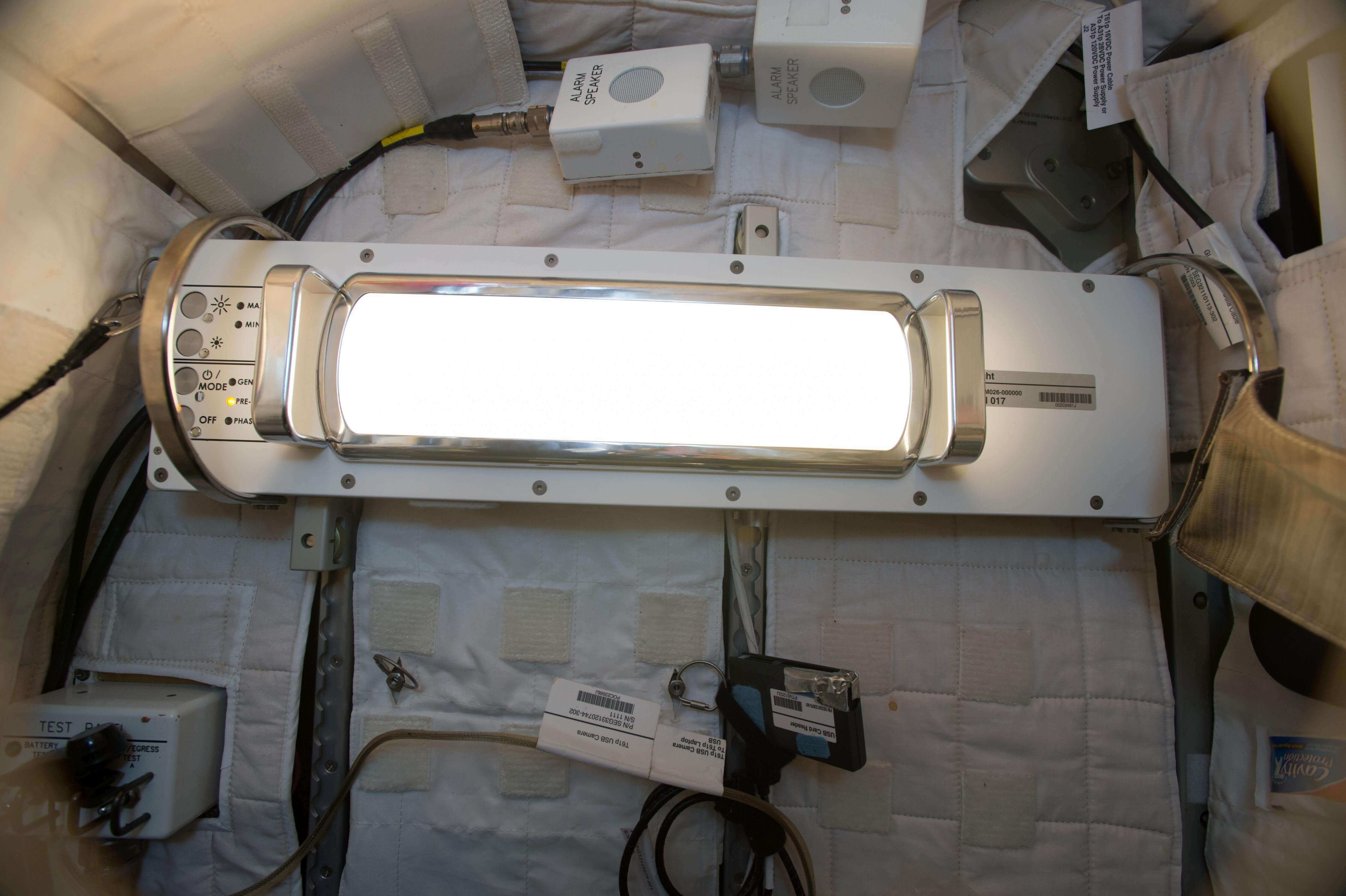 LED lighting used on the International Space Station to help regulate sleep cycles