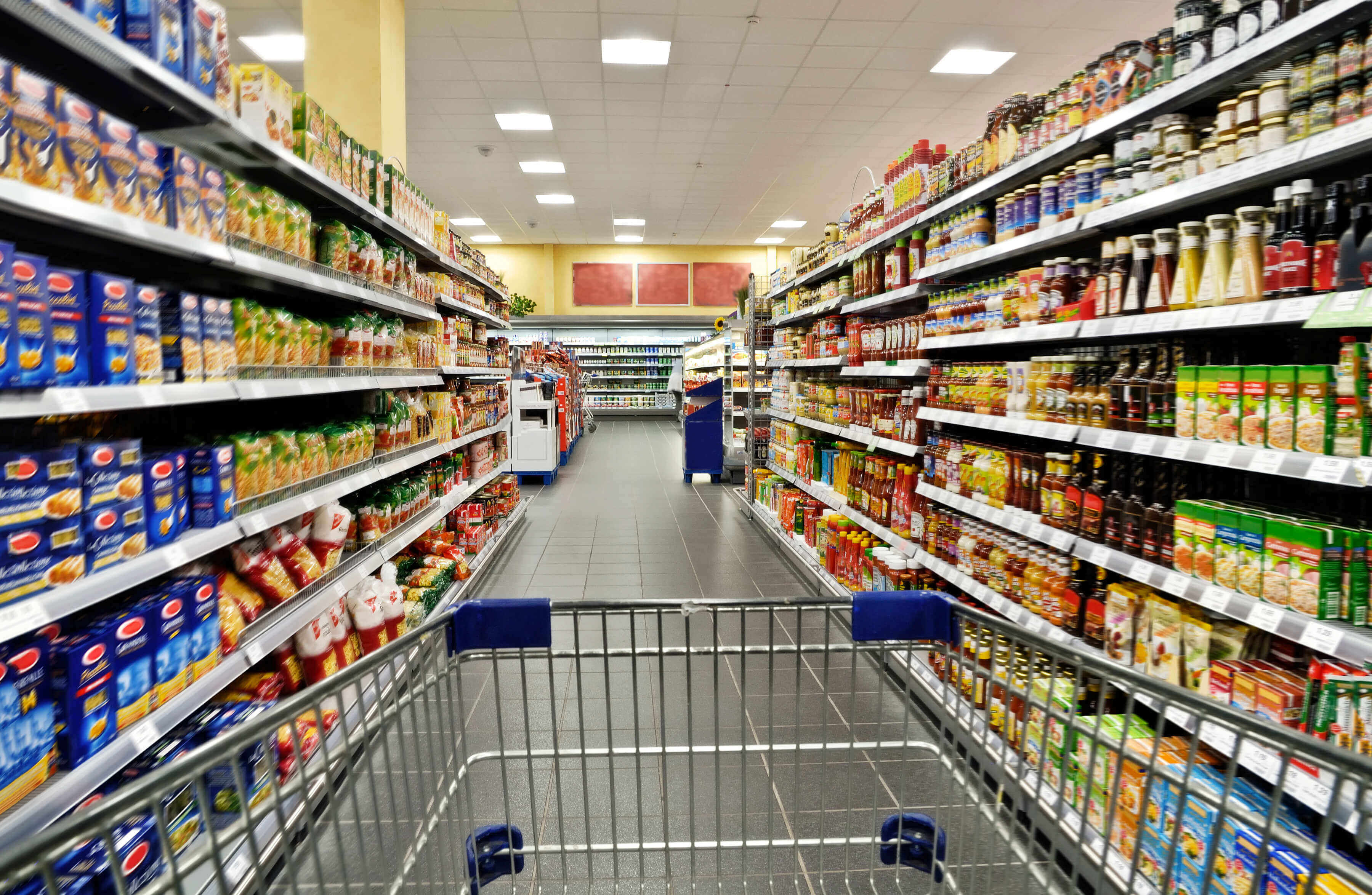 Grocery store aisle