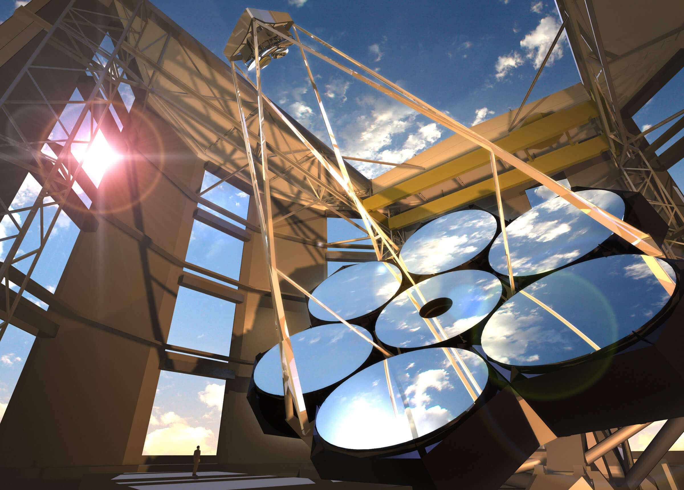 Rendering of the Giant Magellan Telescope, an extremely large telescope that is currently under construction