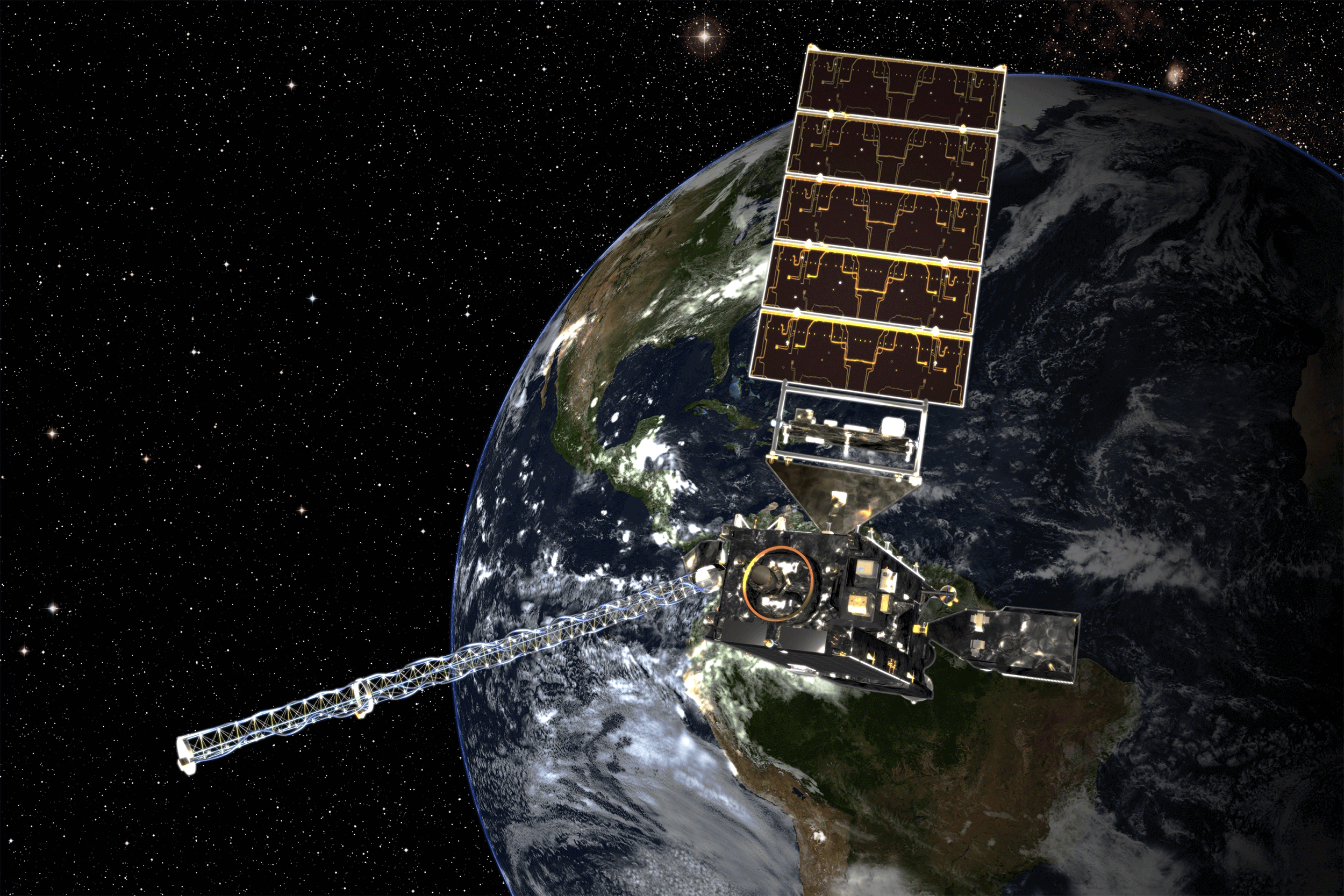 GOES-R satellite in orbit