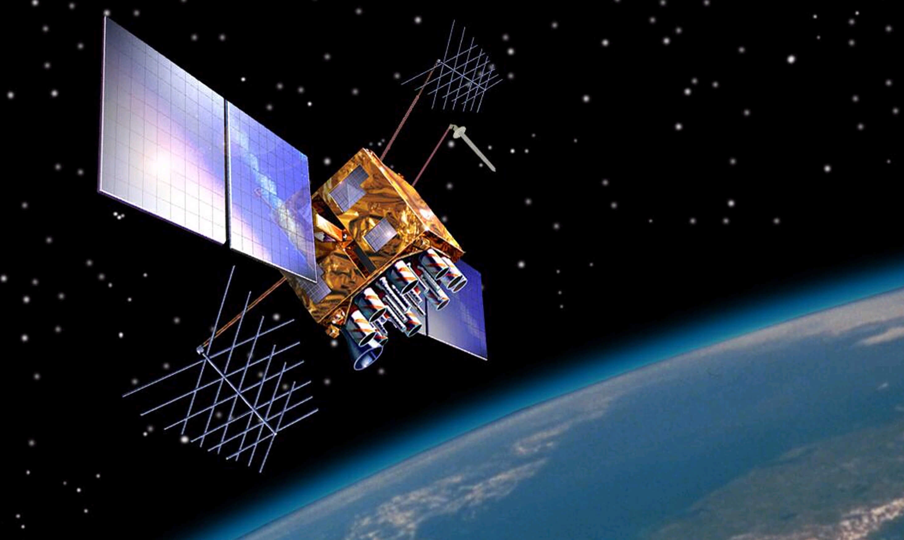 GPS satellite in orbit