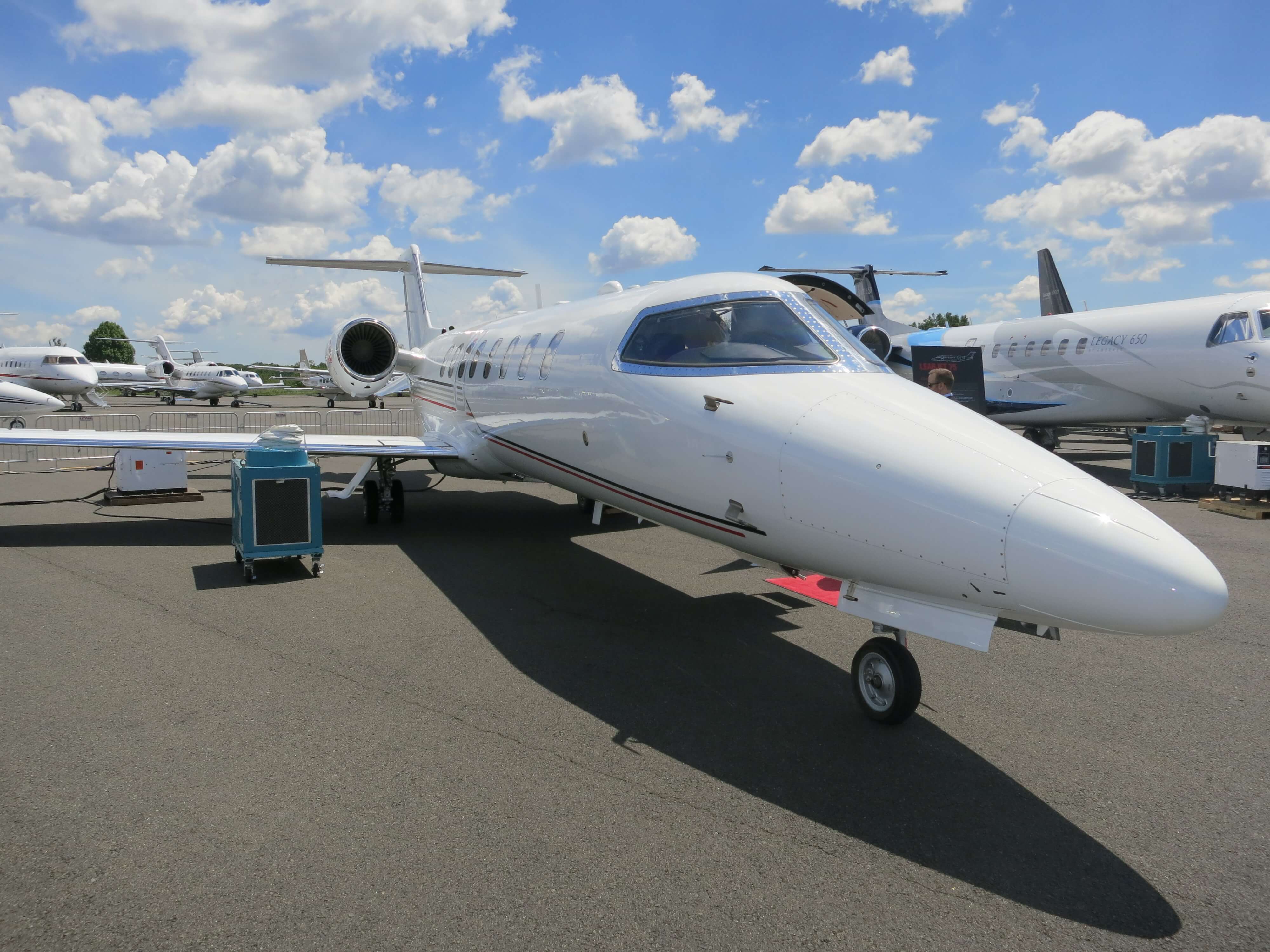 Small just sitting on a runway