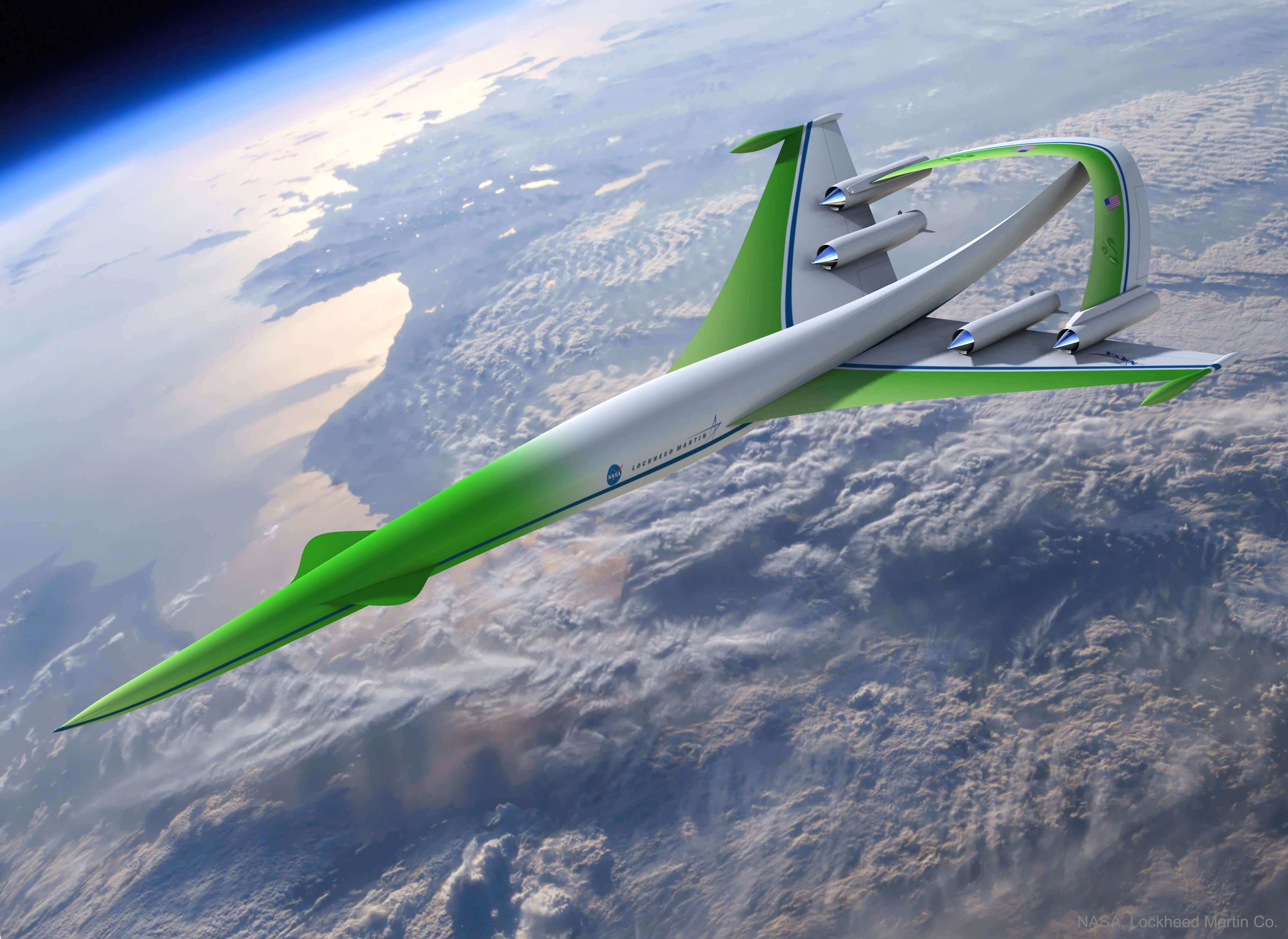 Design for a conceptual, futuristic aircraft 