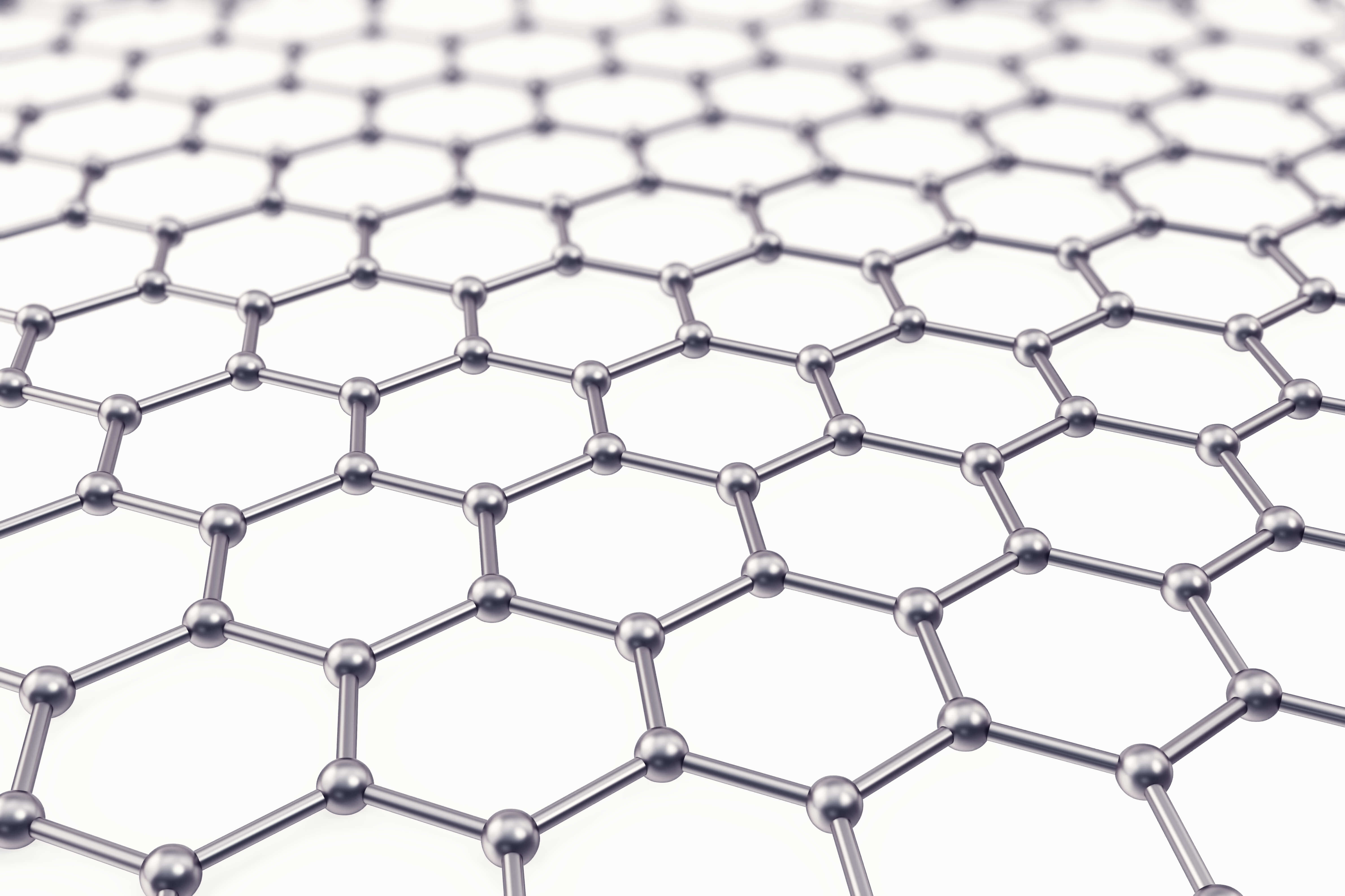 Illustration of the atomic lattice of a crystal